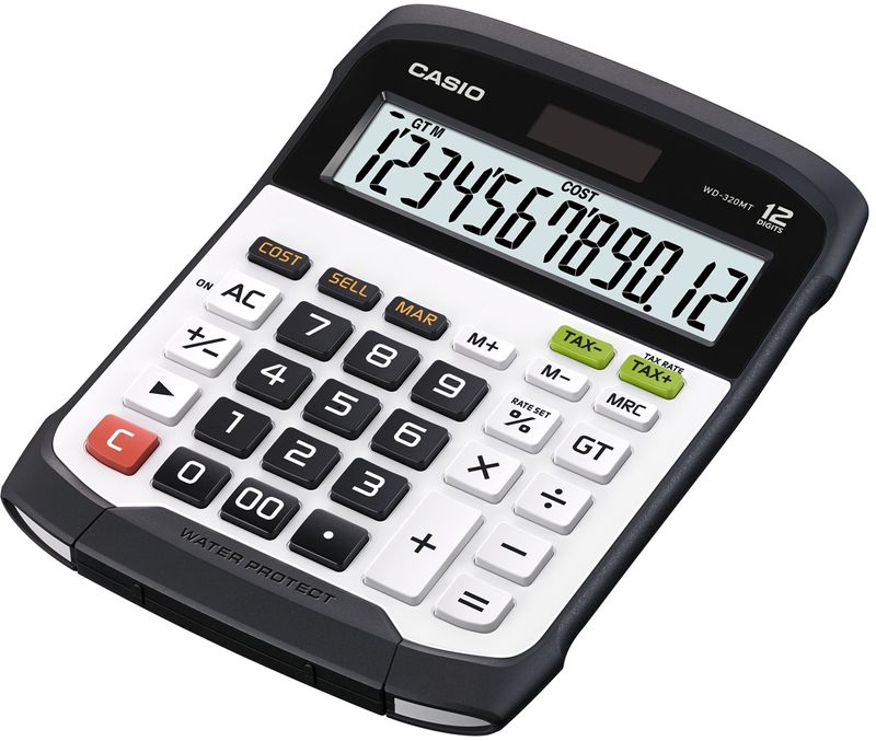 Casio-WD-320MT-calcolatrice-Desktop-Calcolatrice-finanziaria-Nero-Bianco