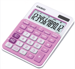 Casio-MS-20NC-PK-Calcolatrice-da-Tavolo-Display-a-12-Cifre-Bianco-Rosa