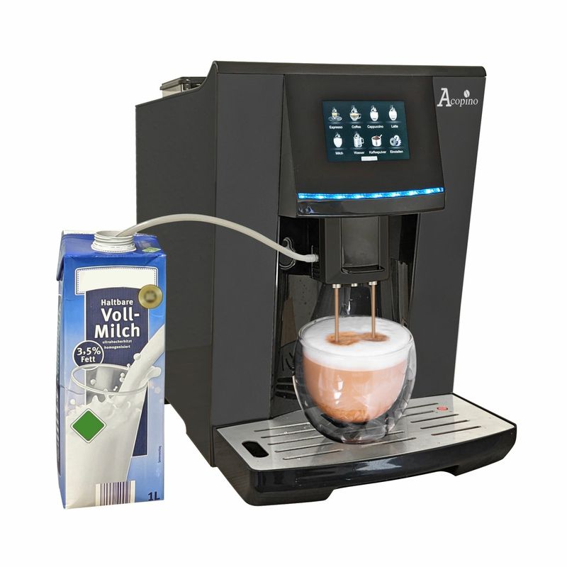 Acopino-Vittoria-One-Touch-Macchina-per-Espresso-e-cappuccino-Nera