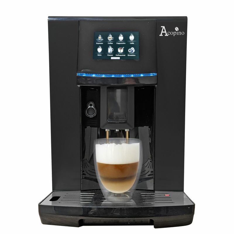 Acopino-Vittoria-One-Touch-Macchina-per-Espresso-e-cappuccino-Nera