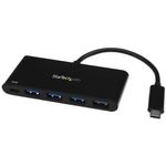 StarTech.com HB30C4AFPD hub di interfaccia USB 3.2 Gen 1 (3.1 Gen 1) Type-C 5000 Mbit/s Nero