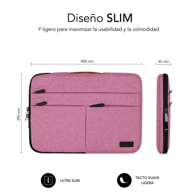 SUBBLIM-SUBLS-AP36053-borsa-per-laptop-396-cm--15.6--Custodia-a-tasca-Rosa