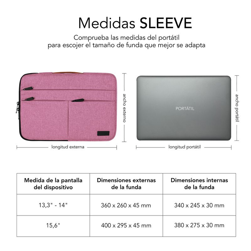 SUBBLIM-SUBLS-AP36053-borsa-per-laptop-396-cm--15.6--Custodia-a-tasca-Rosa