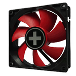 Xilence XPF80.R.PWM Case per computer Ventilatore 8 cm Nero, Rosso