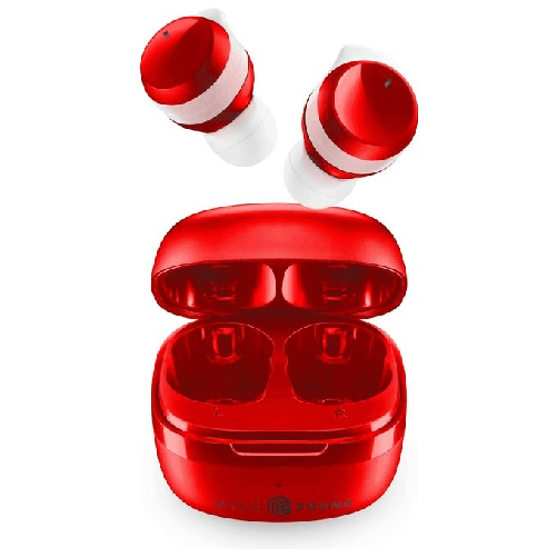 Music-Sound-Flow-Auricolare-Wireless-In-ear-Musica-e-Chiamate-Bluetooth-Rosso