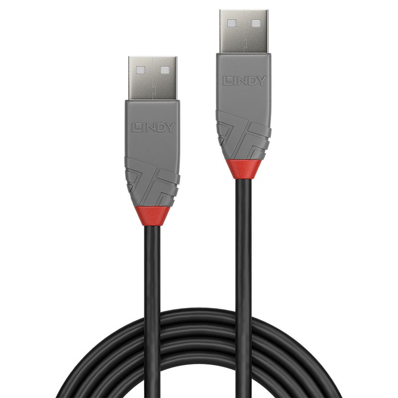 Lindy-36692-cavo-USB-1-m-USB-2.0-USB-A-Nero-Grigio