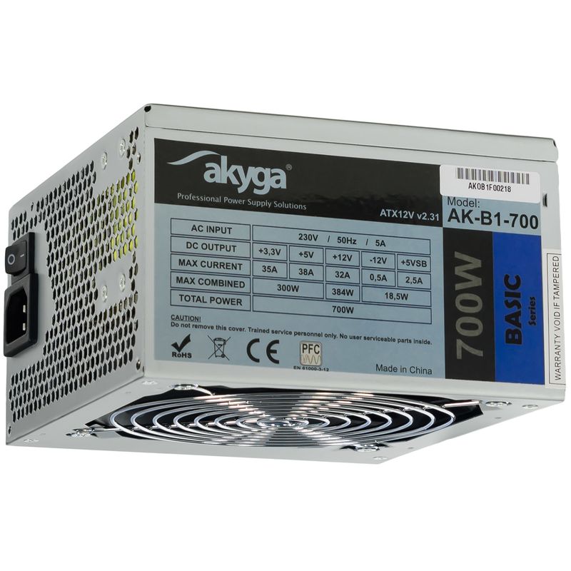 Fonte-di-alimentazione-Akyga-AK-B1-700-700-W-Cablata-Ventilazione-laterale-ATX