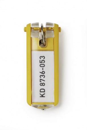 Durable-Key-Clip-Giallo-6-pz