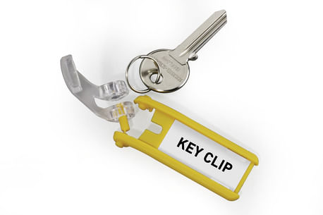 Durable-Key-Clip-Giallo-6-pz