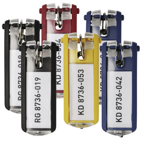 Durable-Key-Clip-Giallo-6-pz