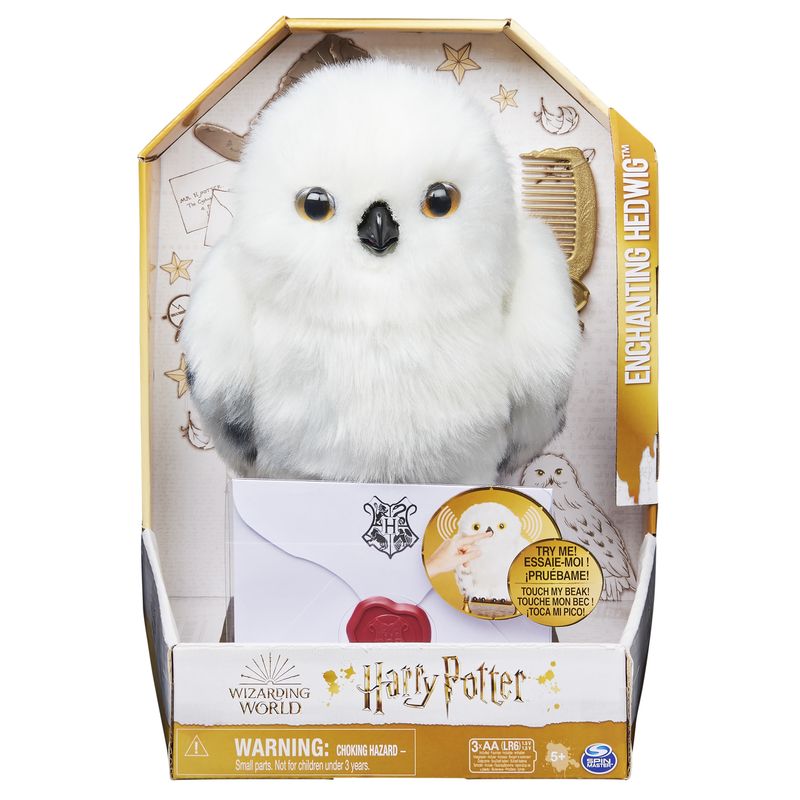 Wizarding-World---Civetta-Edvige-interattiva-di-Harry-Potter---15-suoni-e-movimenti---Reagisce-al-tatto-e-alla-voce---Peluche-interattivo-per-bambin
