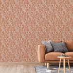 DUTCH WALLCOVERINGS Carta da Parati Mae Arancione e Beige