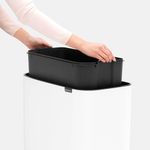 Brabantia-313509-bidone-per-la-spazzatura-36-L-Rettangolare-Plastica-Bianco