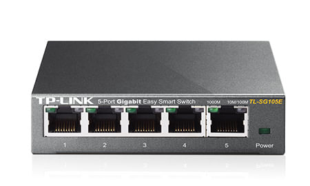 TP-Link-TL-SG105E-Gestito-L2-Gigabit-Ethernet--10-100-1000--Nero