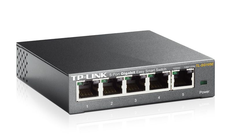 TP-Link-TL-SG105E-Gestito-L2-Gigabit-Ethernet--10-100-1000--Nero