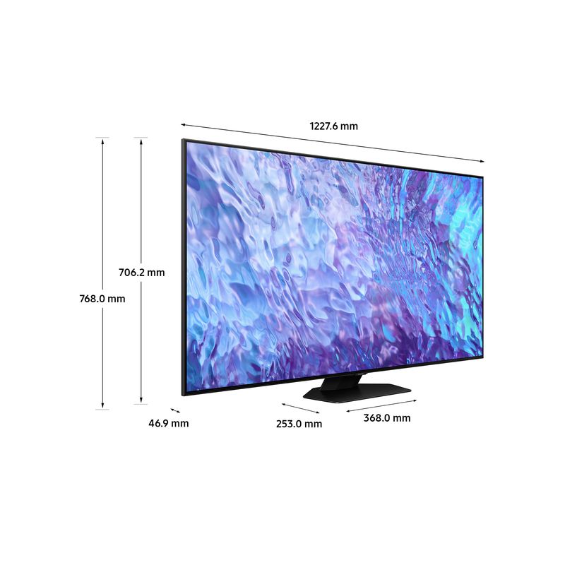 Samsung-Series-8-TV-QE55Q80CATXZT-QLED-4K-Smart-TV-55--Processore-Neural-Quantum-4K-Dolby-Atmos-e-OTS-Lite-Carbon-Silver-2023