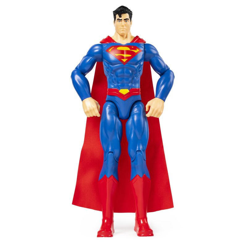 DC-Comics---SUPERMAN---Personaggio-Superman-30-cm---Personaggio-30-cm-con-decorazioni-originali-mantello-e-11-punti-di-articolazione---Giocattol