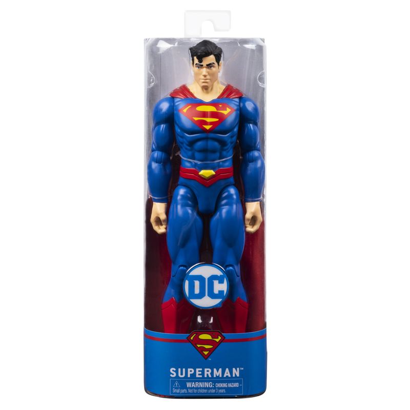 DC-Comics---SUPERMAN---Personaggio-Superman-30-cm---Personaggio-30-cm-con-decorazioni-originali-mantello-e-11-punti-di-articolazione---Giocattol