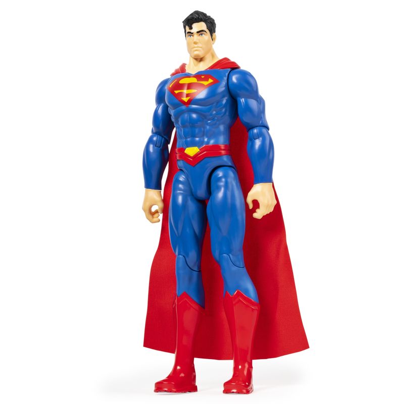 DC-Comics---SUPERMAN---Personaggio-Superman-30-cm---Personaggio-30-cm-con-decorazioni-originali-mantello-e-11-punti-di-articolazione---Giocattol
