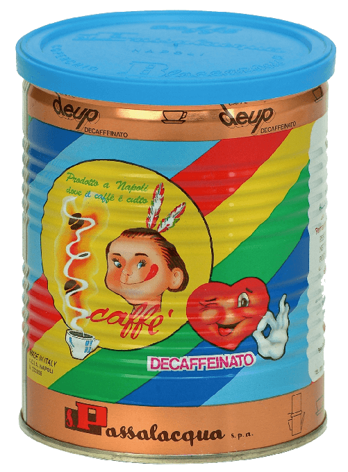 CAFFÈ PASSALACQUA DEUP - DECAFFEINATO - LATTINA 250g MACINATO