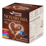 NOVAROMA ZUCCHERO AROMATIZZATO - 80 BUSTINE da 5g GUSTI ASSORTITI DI CANNELLA, CACAO, VANIGLIA, ANICE e NOCCIOLA