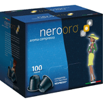 CAFFÈ NEROORO - MISCELA ARGENTO - Box 100 CAPSULE COMPATIBILI NESPRESSO da 5g