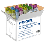 EUROCHIBI® 1000 BICCHIERINI PER CAFFÈ BIO IN CARTA COLORATO