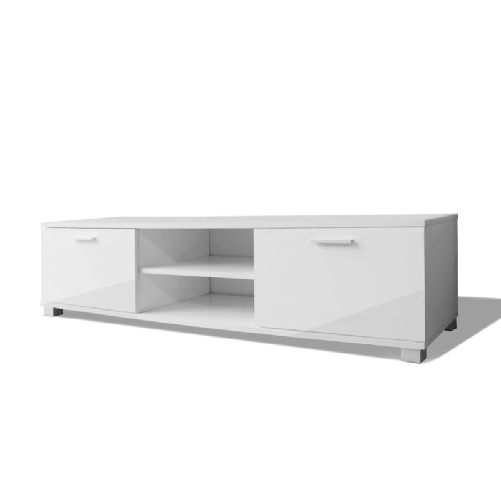 Mobile-TV-Bianco-Laccato-Lucido-120x403x347-cm