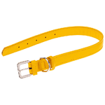 Collare per Cani VOGUE CF25-49, Vera Pelle, Regolabile, Fibbia in Metallo, Giallo