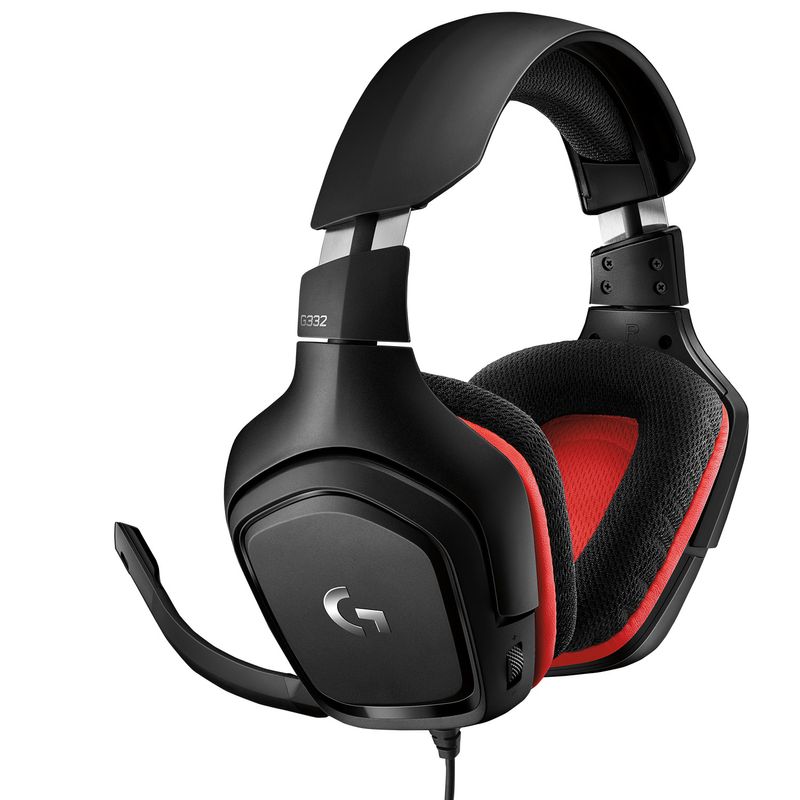 Logitech-G-G332-Cuffia-Padiglione-auricolare-Connettore-3.5-mm-Nero-Rosso