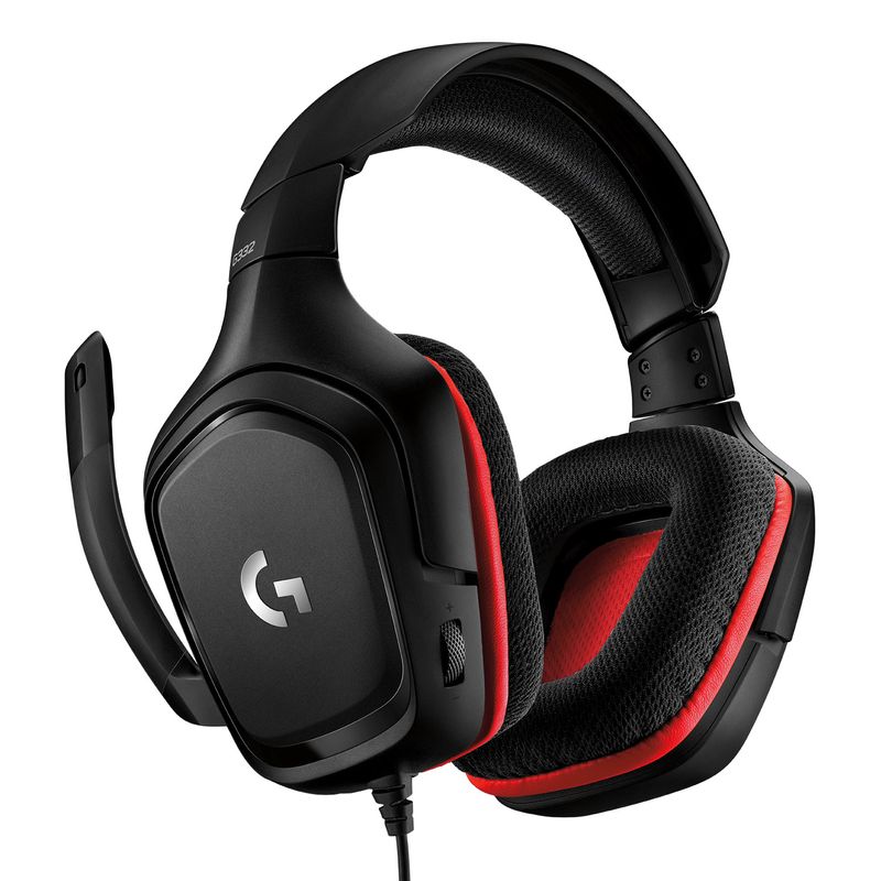 Logitech-G-G332-Cuffia-Padiglione-auricolare-Connettore-3.5-mm-Nero-Rosso