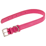 Collare per Cani VOGUE CF25-49, Vera Pelle, Regolabile, Fibbia in Metallo, Rosa