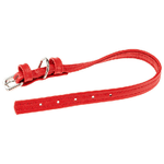 Collare per Cani VOGUE CF15-36, Vera Pelle, Regolabile, Fibbia in Metallo, Rosso