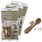 Ferplast Snack cane Snack naturale per cane Snack Igiene Orale Taglia Piccola Contro l'alito cattivo con alga Ascophillum Kit da 3 confezioni 186g