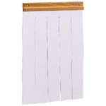 Ferplast Porta per cuccia cani modello DOMUS MAXI, Portina per cucce da esterno, Pvc trasparente antipioggia, vento, freddo, 40,5 x 69 cm