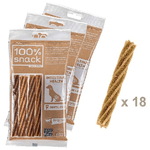 Ferplast Snack cane Snack naturale per cane Snack Igiene Orale Taglia Unica Per la salute intestinale con alga Euglena Kit da 3 confezioni 315g