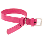 Collare per Cani VOGUE CF20-39, Vera Pelle, Regolabile, Fibbia in Metallo, Rosa