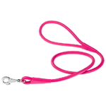 Guinzaglio per Cani VOGUE G10-120, Cordino in Vera Pelle, Moschettone in Metallo, Rosa