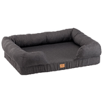 Ferplast Cuccia Cane Cuscino Cane Grande Lettino Cane Memory Foam Letto Cane Ortopedico Lettino Cane Sfoderabile 93 x 73 x h 22,5 cm. Grigio