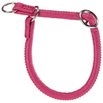 Collare a Semistrangolo per Cani VOGUE CS10-40, in Vera Pelle, Regolabile, Rosa