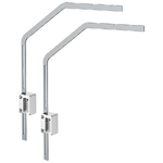 Hydor Staffa per Lampade Acquari Aqamai AQAMAI BRACKETS S, in Alluminio, per Spessore Vetro max 16 mm