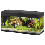 Hydor Acquario DUBAI 100 LED, in Vetro, Lampade Led per Acqua Dolce, Capacita' 190 L, Filtro Interno e Riscaldatore, Nero