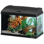 Hydor Acquario CAPRI 50 LED, in Vetro, Lampada Led, Capacita' 40 L, Filtro Interno e Riscaldatore, Nero