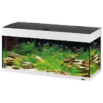 Hydor Acquario DUBAI 120 LED, in Vetro, Lampade Led per Acqua Dolce, Capacita' 240 L, Filtro Interno e Riscaldatore, Bianco