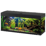 Hydor Acquario DUBAI 120 LED, in Vetro, Lampade Led per Acqua Dolce, Capacita' 240 L, Filtro Interno e Riscaldatore, Nero