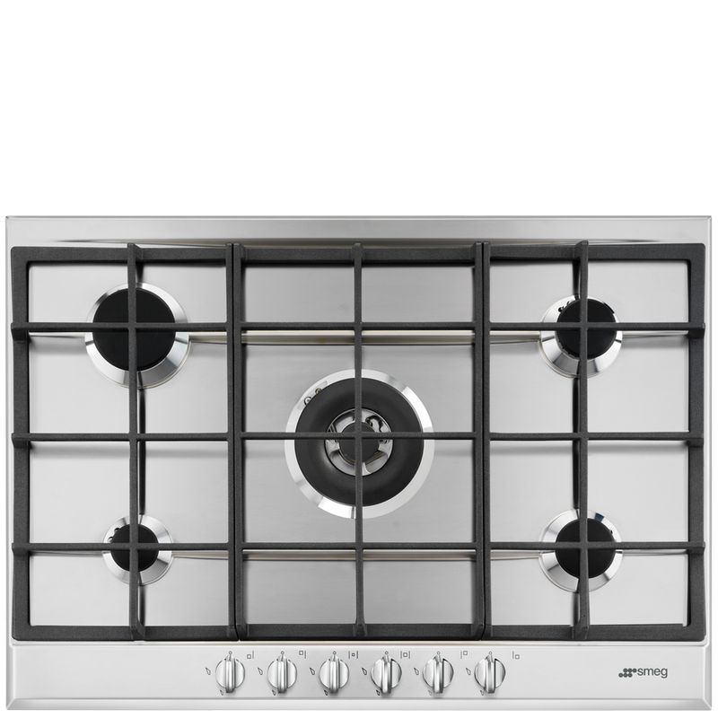 Smeg-P272XGH-piano-cottura-Acciaio-inossidabile-Da-incasso-Gas-5-Fornello-i-