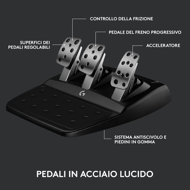 Logitech-G-G923-Nero-USB-2.0-Sterzo---Pedali-Analogico-Digitale-PC-PlayStation-4-PlayStation-5