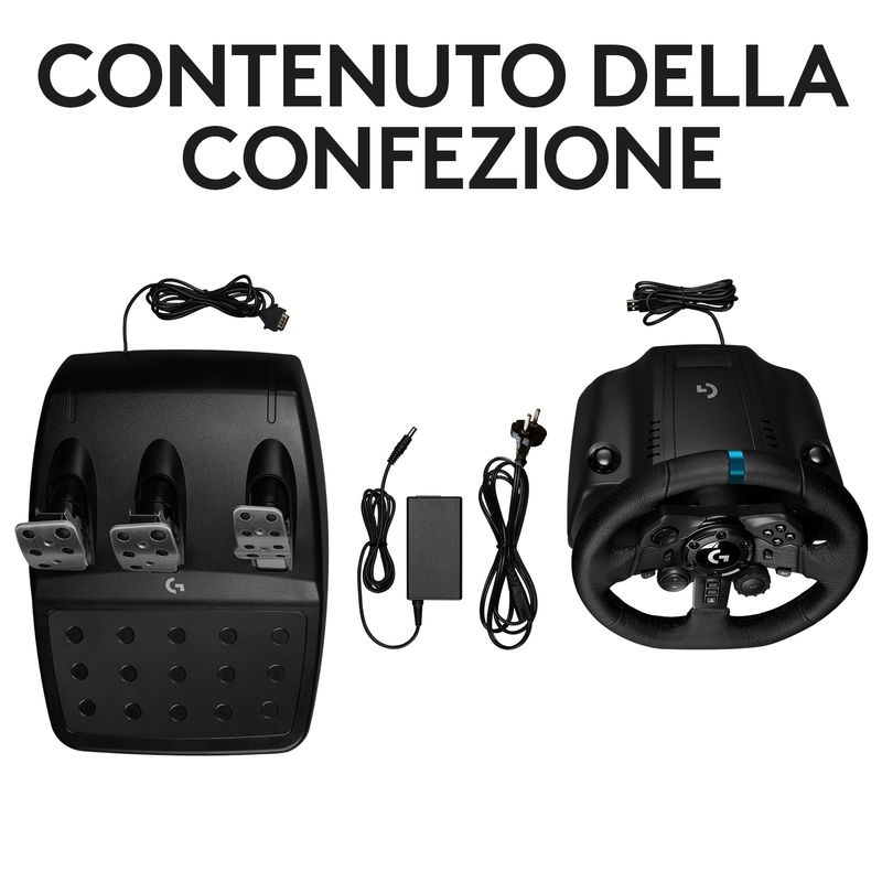 Logitech-G-G923-Nero-USB-2.0-Sterzo---Pedali-Analogico-Digitale-PC-PlayStation-4-PlayStation-5