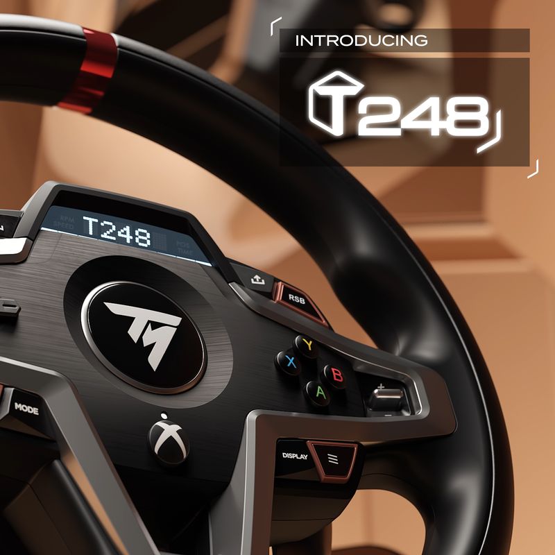 Thrustmaster-T248-Volante-e-Pedali-Magnetici-Xbox-Series-X-S-Xbox-One-PC-HYBRID-DRIVE-Leve-del-Cambio-Magnetiche