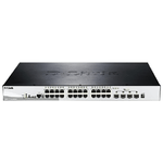 D-Link DGS-1510-28XMP-E Switch Smart Managed Gigabit per Stack da 28 Porte di Cui 24 PoE e 4 10G SFP